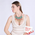 Fashion Unique Design Emerald Crystal Sparkling Jewelry Necklace Gifts